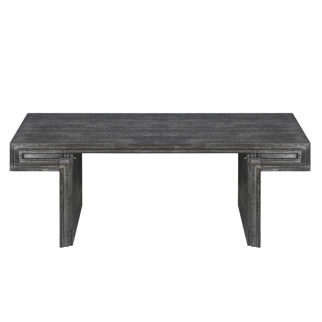 American Vintage Industrial Coffee Table, Double Tier Design