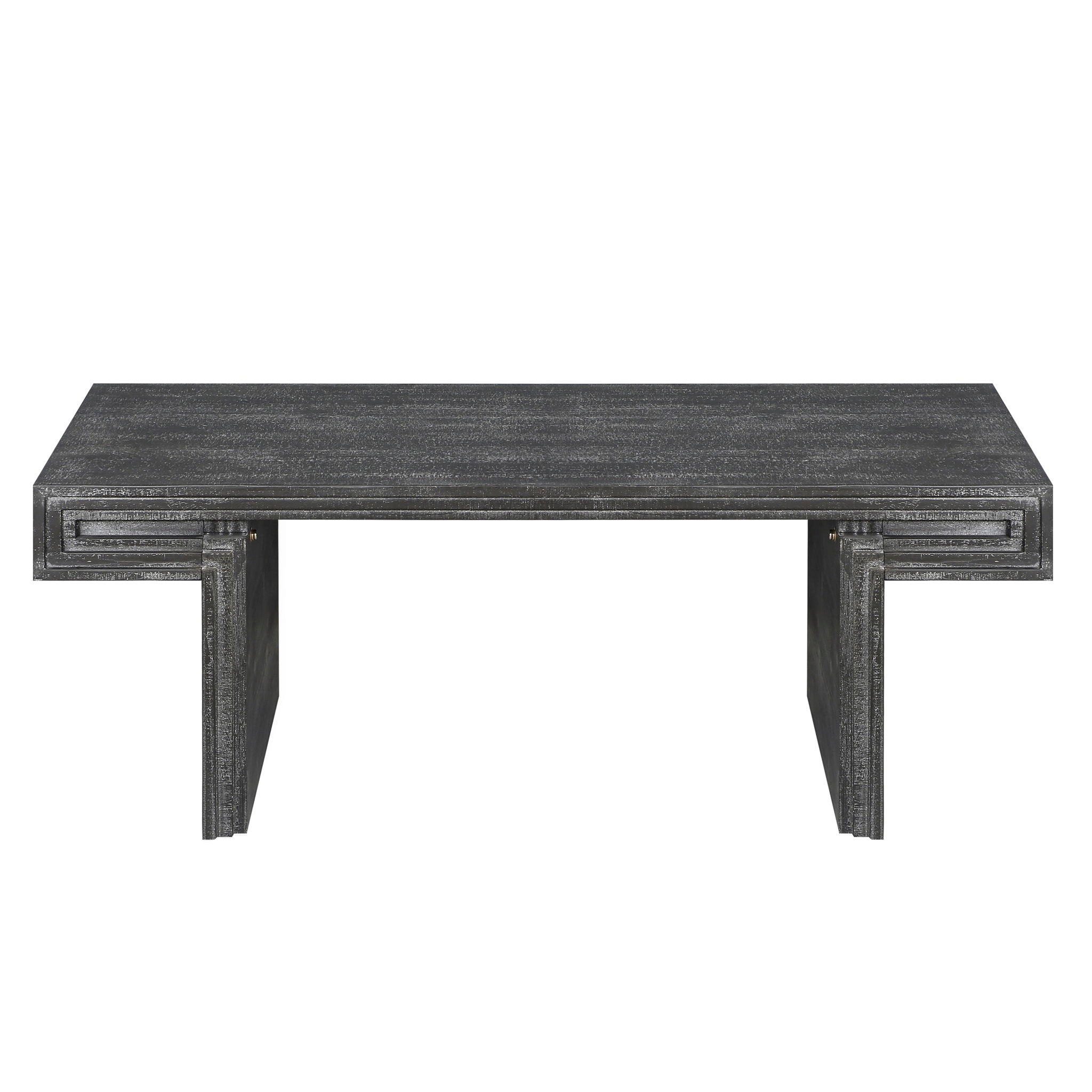 American Vintage Industrial Coffee Table, Double Tier Design