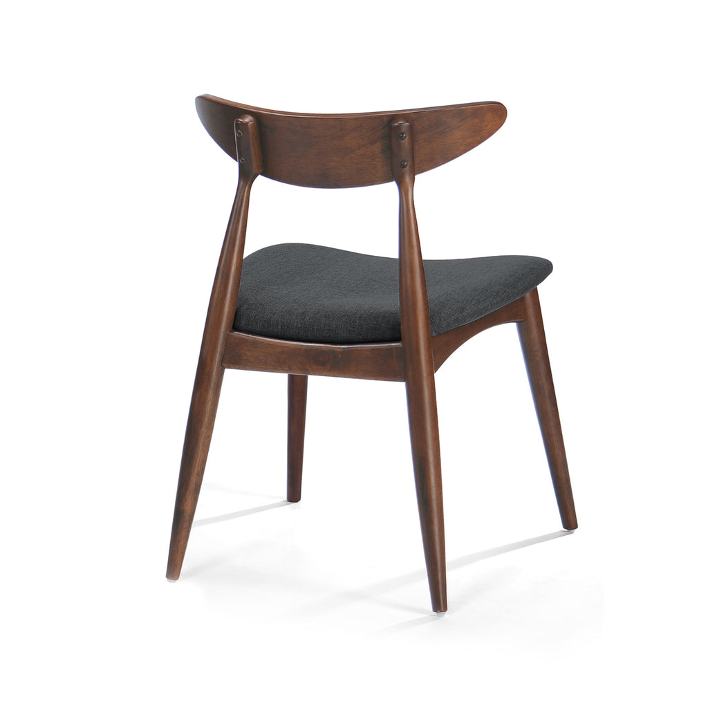Retro Dining Chairs With Ergonomic Back (Set of 2)