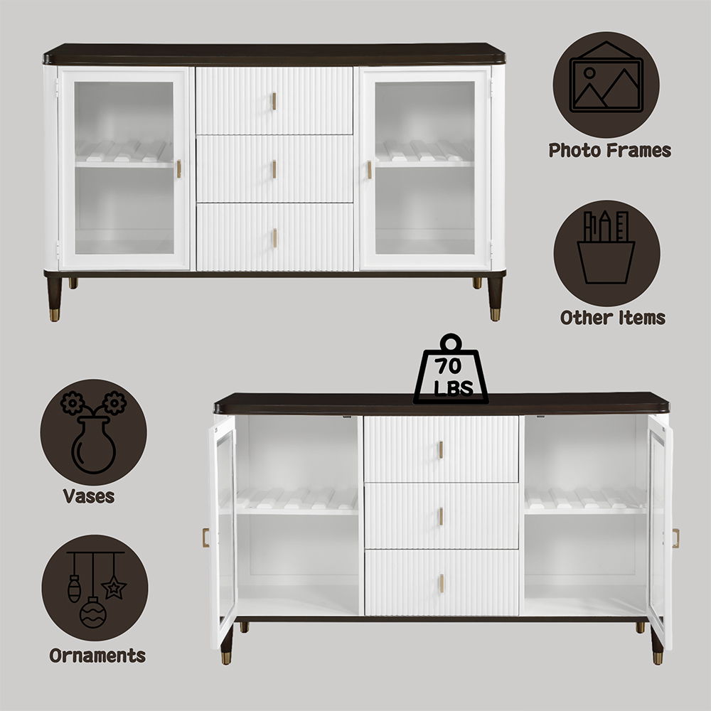 Carena - Server - White & Brown