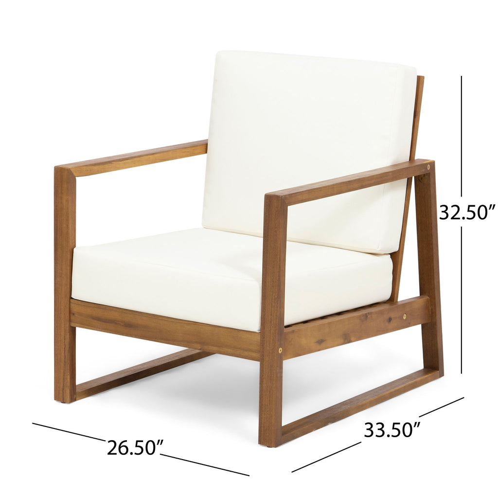 4 Person Outdoor Seating Group With Water Resistant Cushions