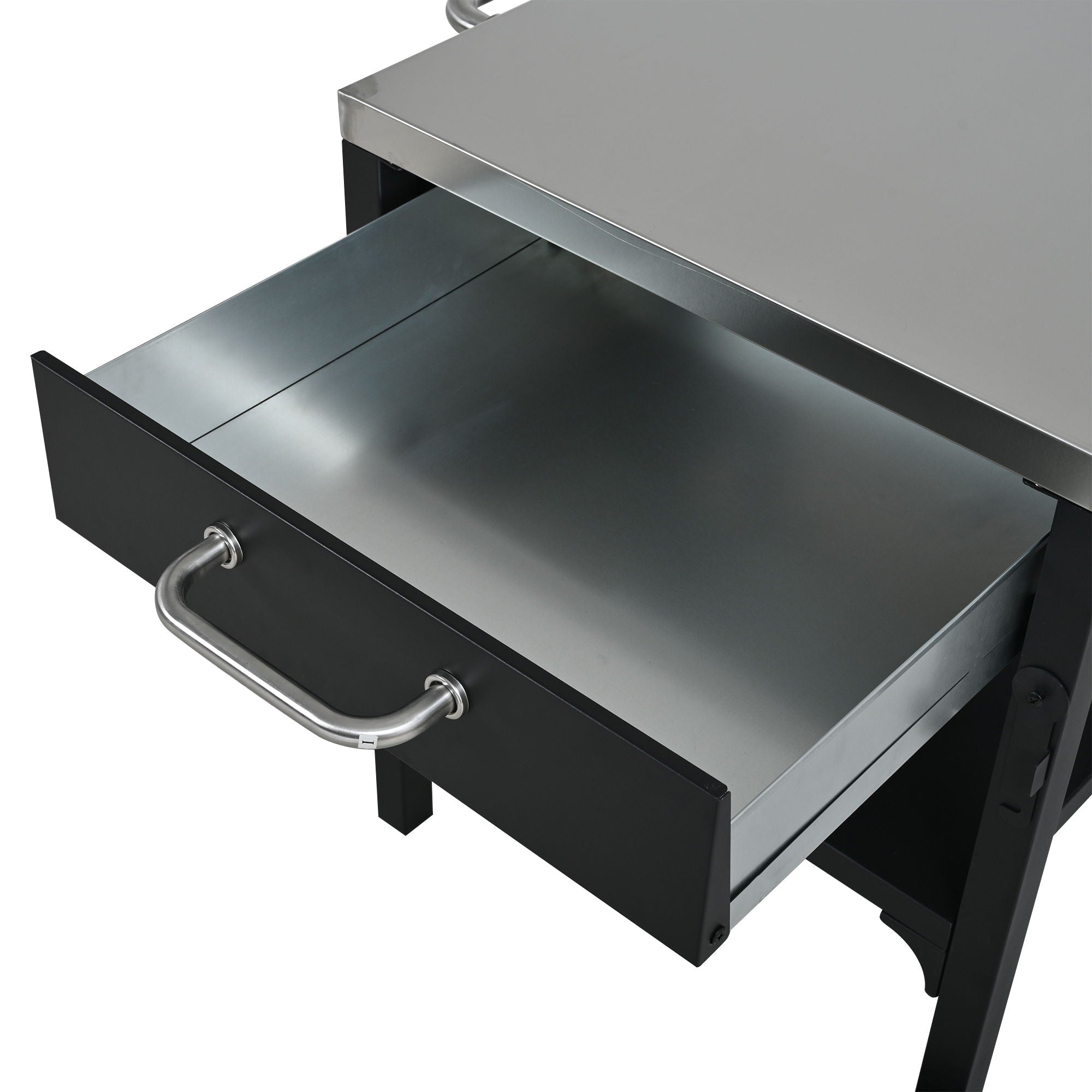 Foldable Outdoor Kitchen Cart With Storage For Patio
