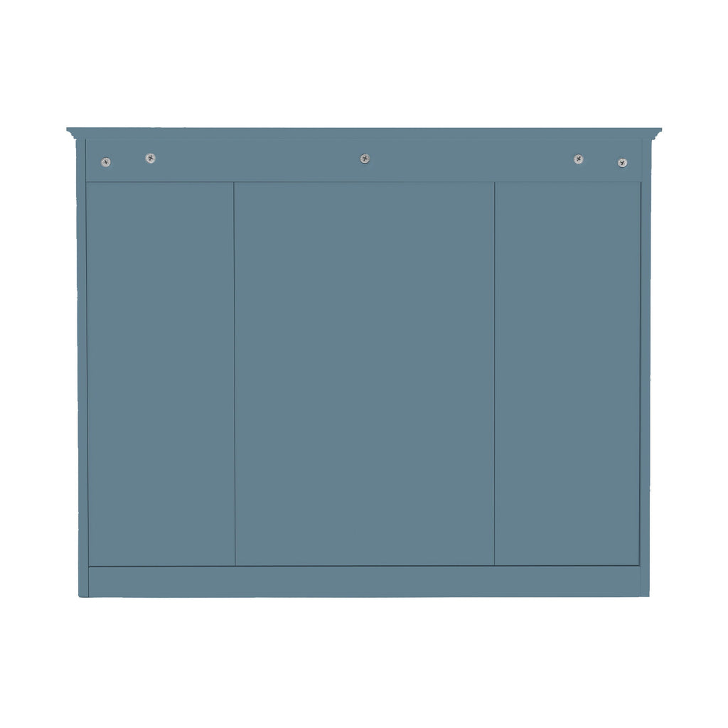 Wall Mounted Medicine Cabinet With Mirror, Storage Cabinet Featuring 6 Open Shelves And Adjustable Interior