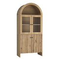 Modern Tech Inspired Dome Cabinet With LED Lighting