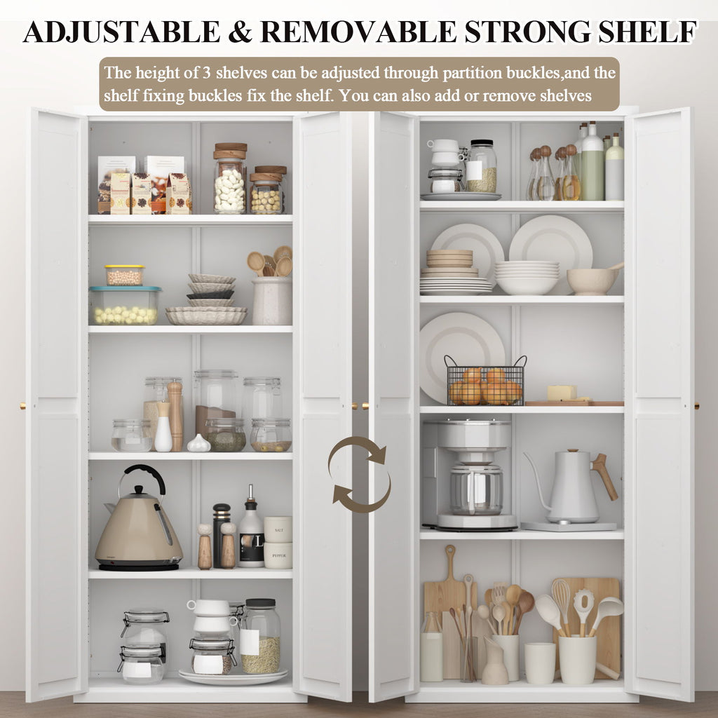 Adjustable 2 Door Storage Cabinet With Adjustable Shelves