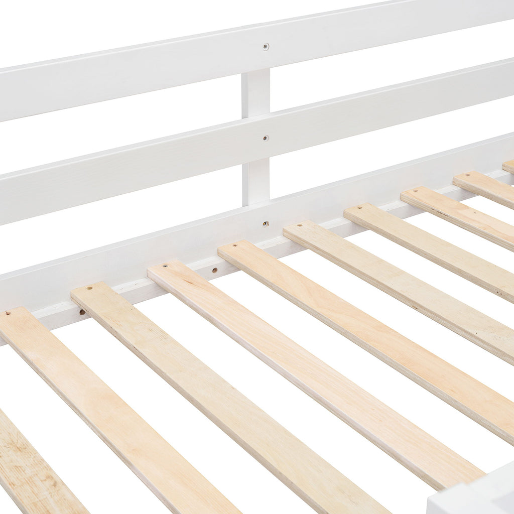 Bunk Bed With 4 Drawers And 3 Shelves