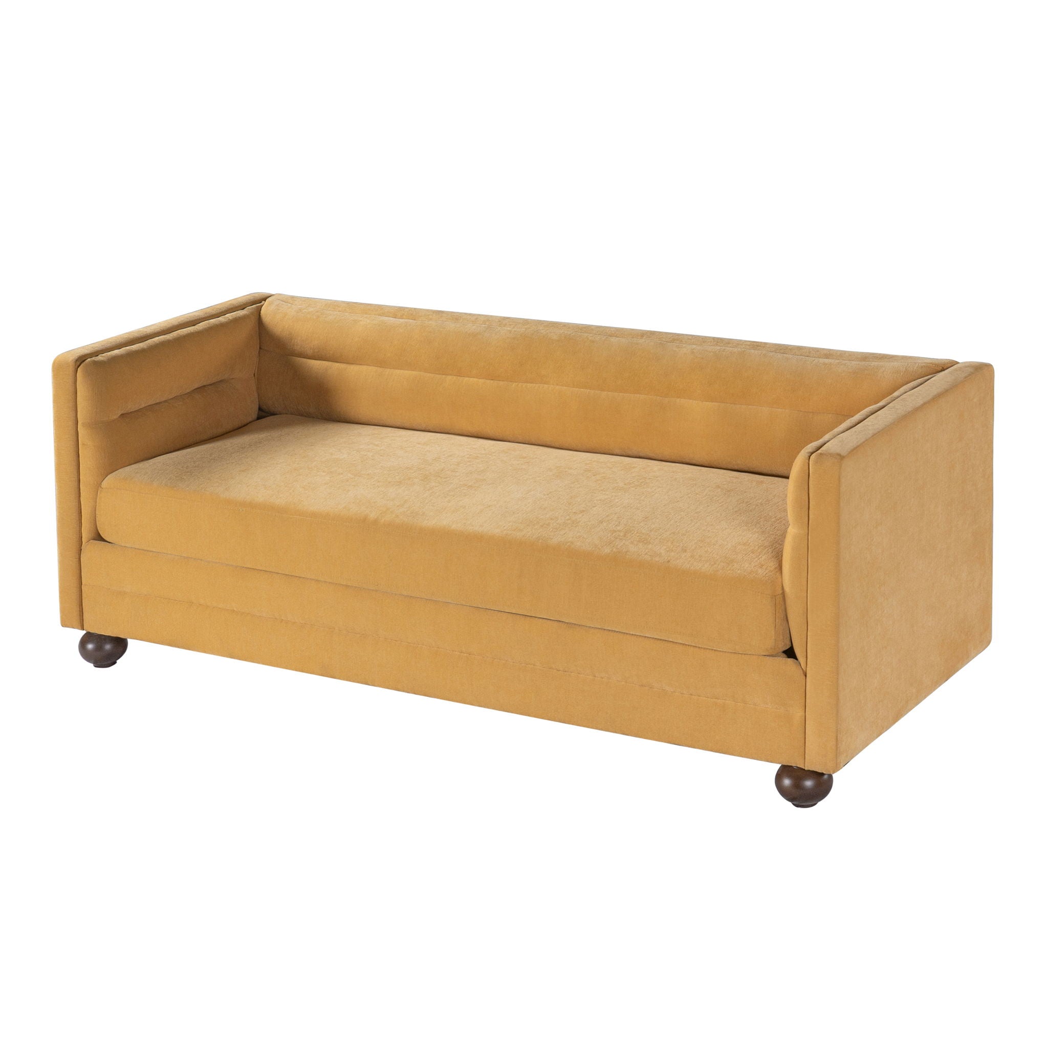 3 Seater Sofa Upholstery With Square Arms, Living Room Couch