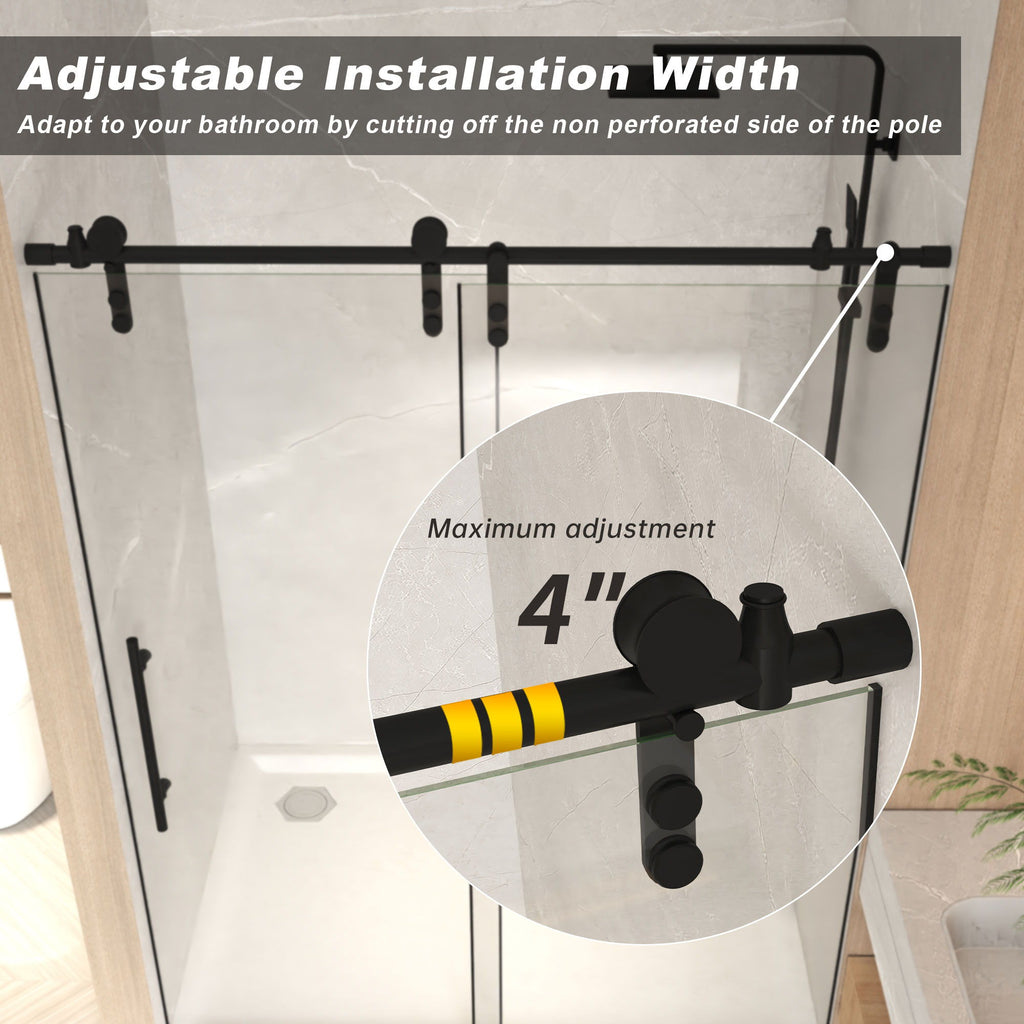 Frameless Sliding Bathtub Door With Frame
