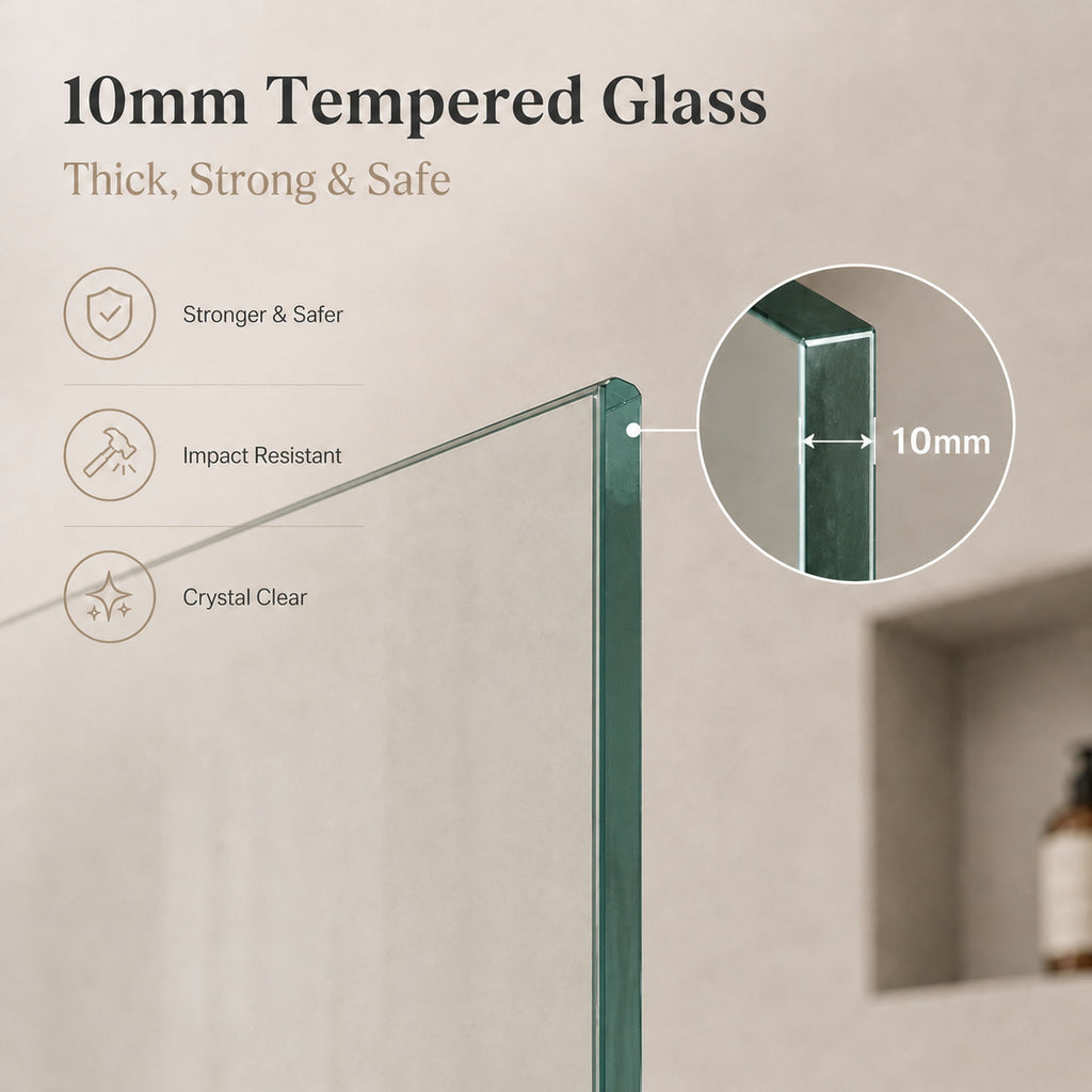 Frameless Walk-In Shower Glass Panel