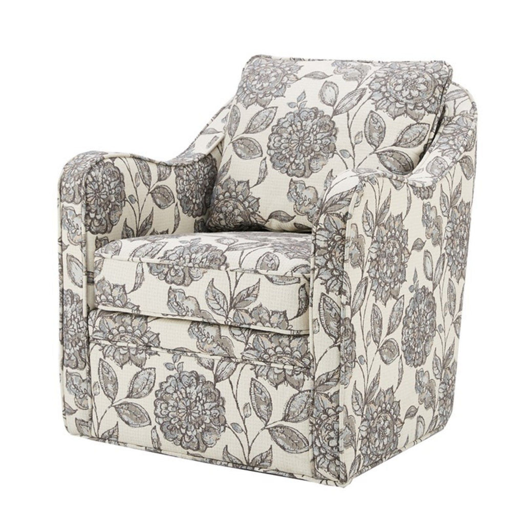 Wide Seat Arm Chair With 360 Degree Rotation
