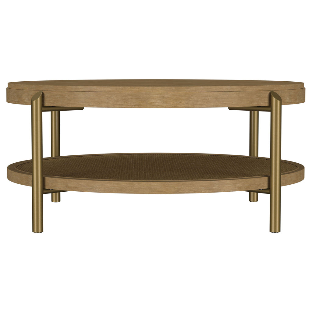 Benson - Round Table With Storage Shelf