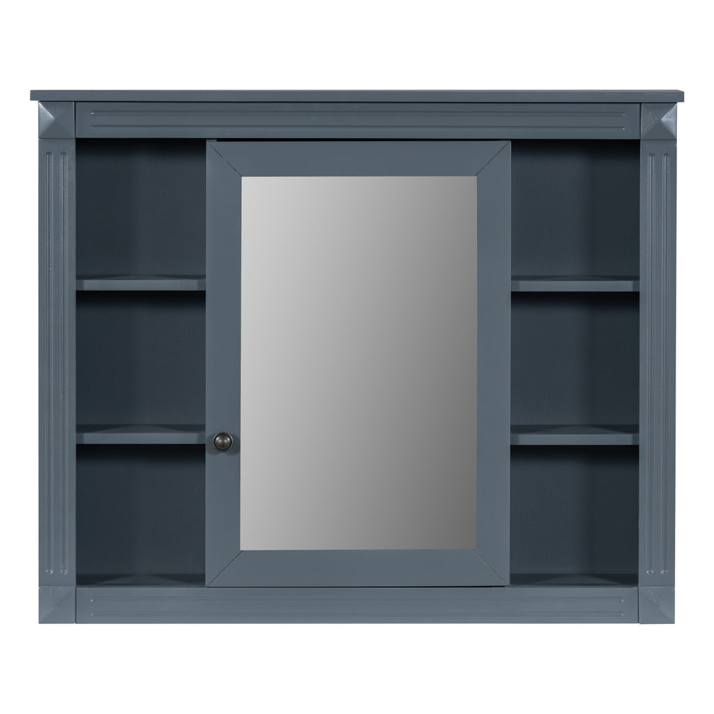 Bathroom Vanity With Top Sink, Mirror Cabinet, 2 Soft Closing Doors & 2 Drawers