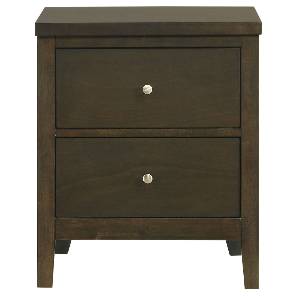 Clement - 2 Drawer Nightstand Bedside Table - Espresso