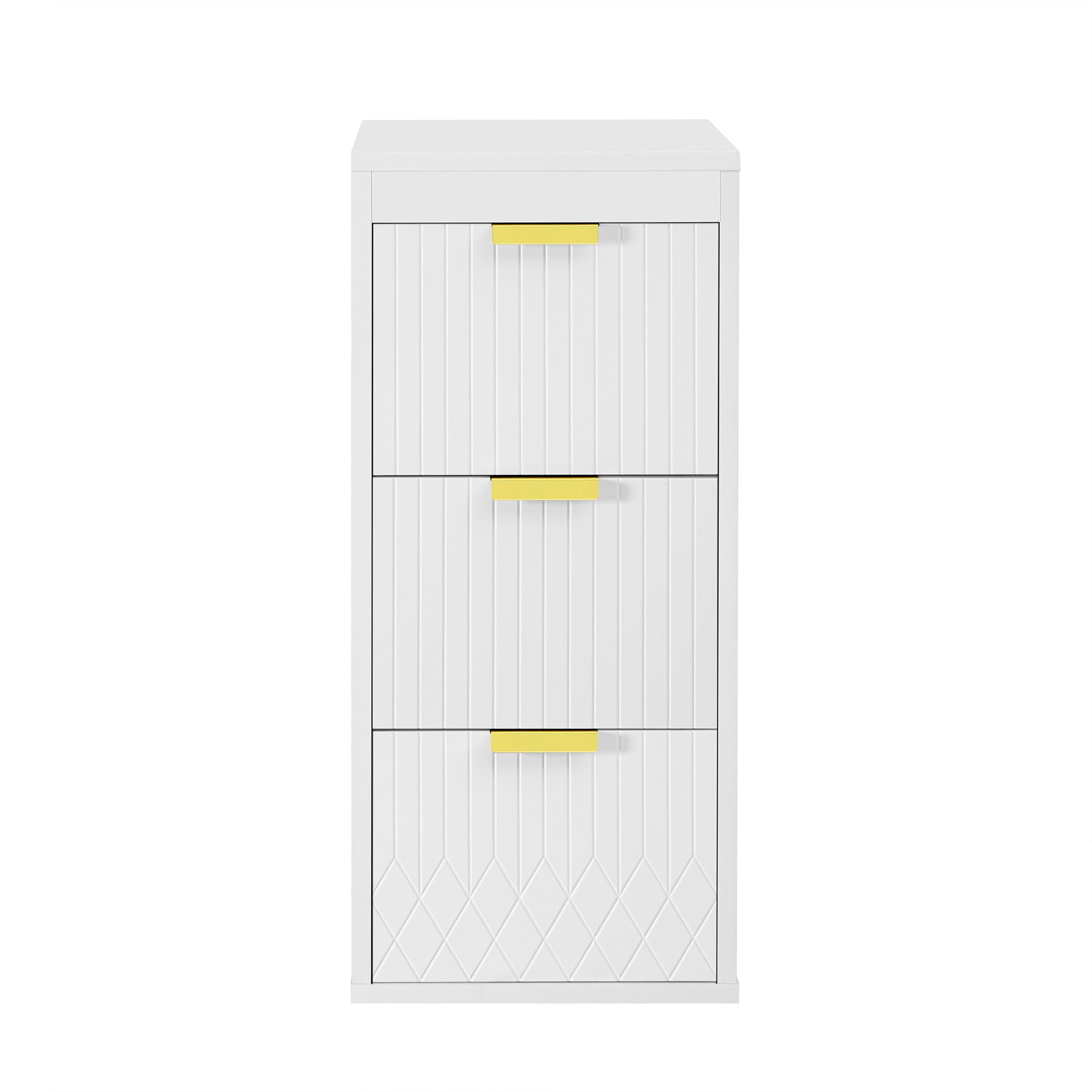 Modern Floating Bathroom Cabinet With Basin Sink And Side Storage, Rectangular Vanity
