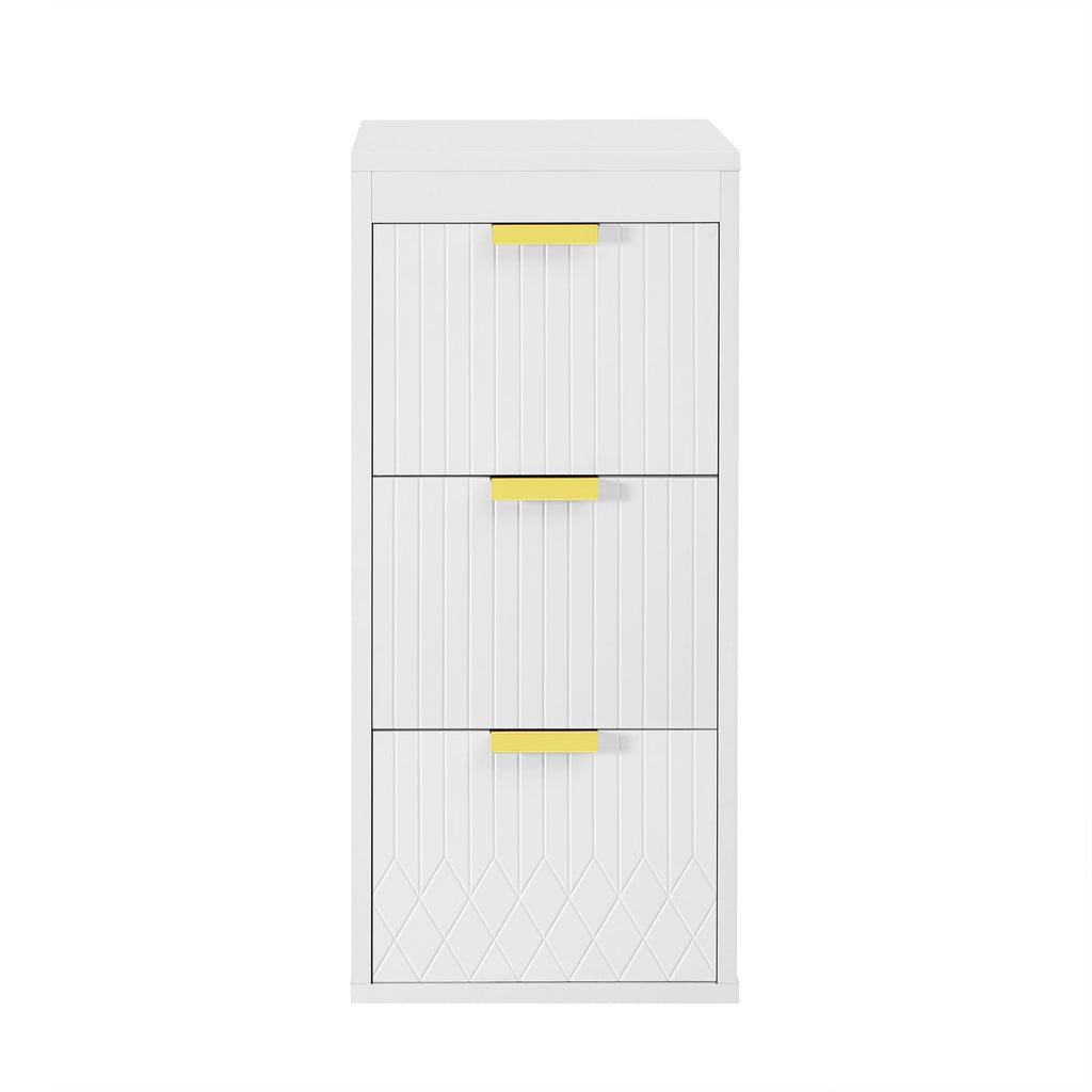 Wall Mounted Floating Cabinet With Side Cabinet Combo, Rectangular Ceramic Sink Vanity