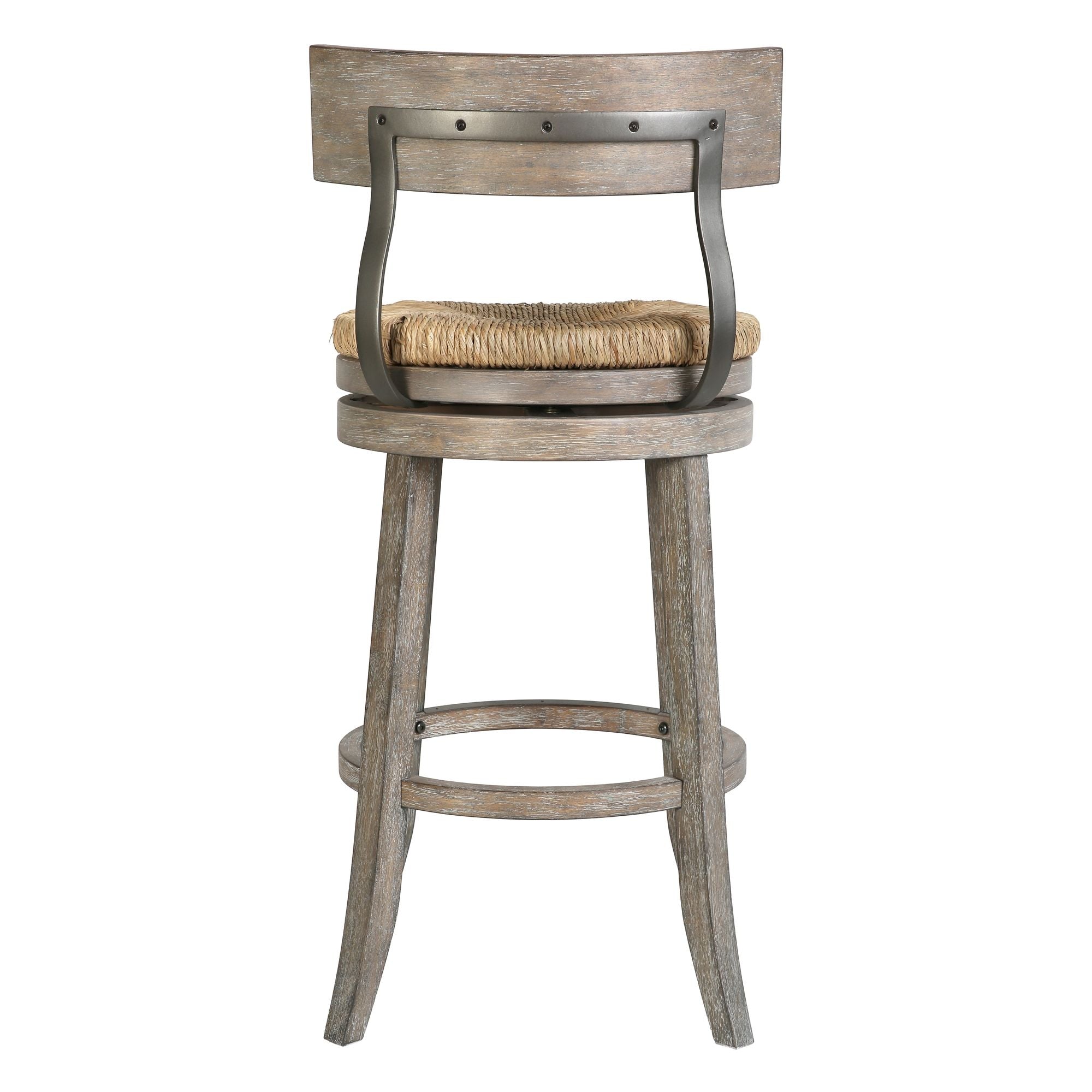 Stool With Natural Seagrass Seat