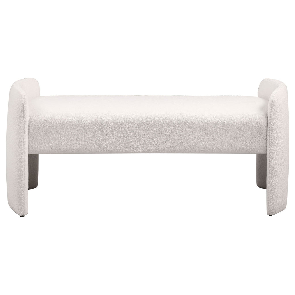 Joshua - Upholstered Accent Bench - Ivory