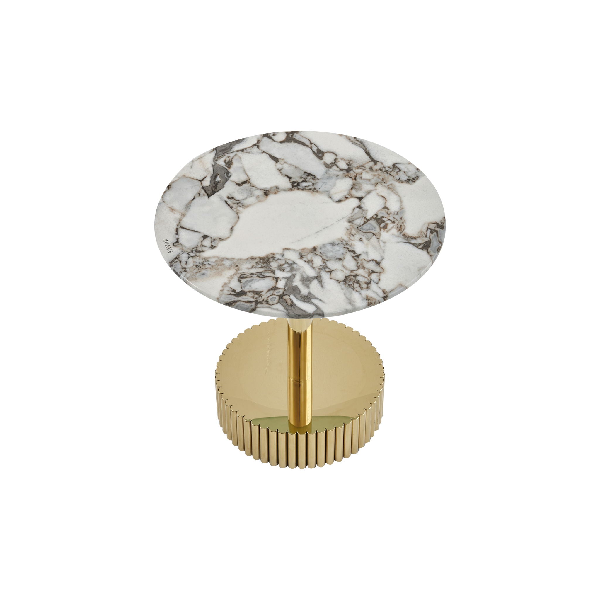 End Table For Living Rooms - Gold / White
