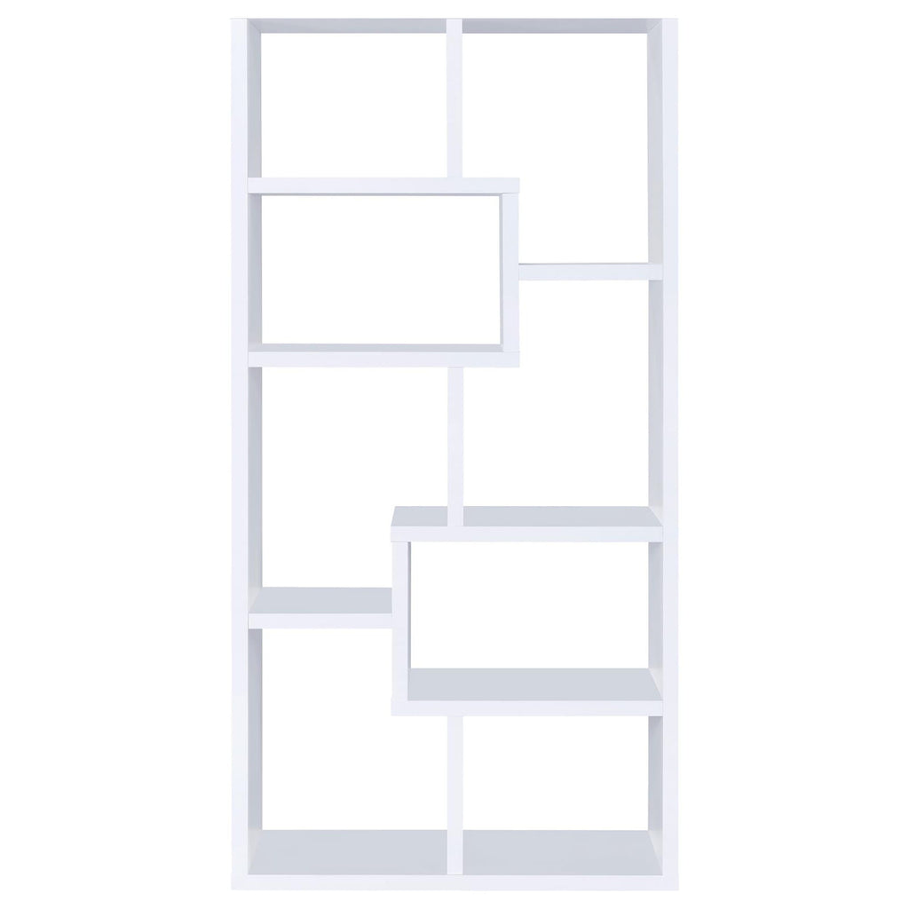 8 Shelf Geometric Bookcase