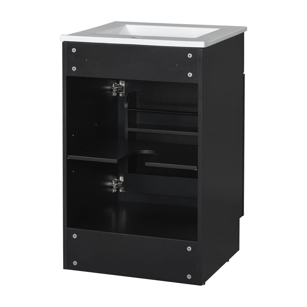 Bathroom Vanity With Sink, Cabinet With Adjustable Shelf