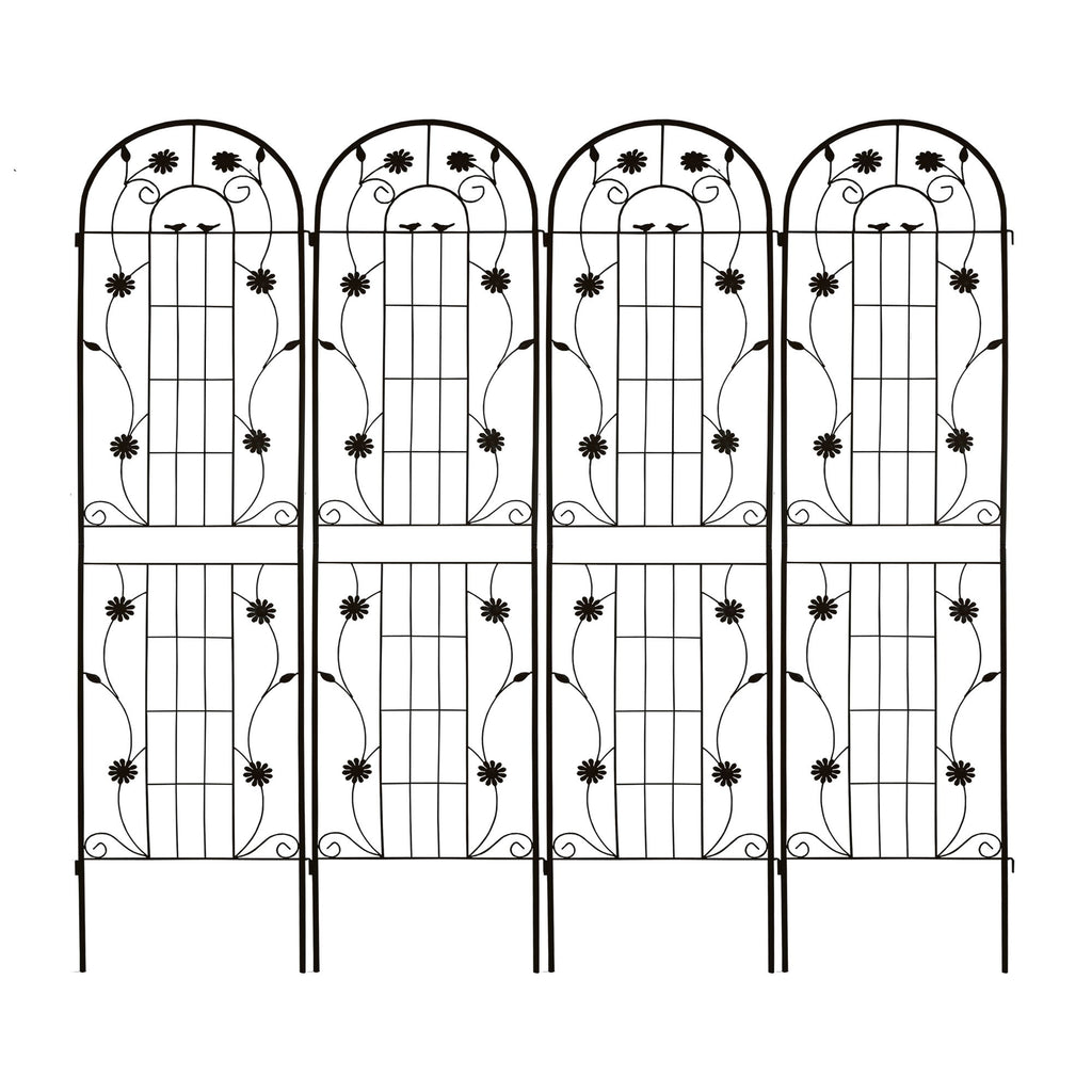 Metal Garden Trellis Rustproof Trellis For Climbing Plant Outdoor Flower Support