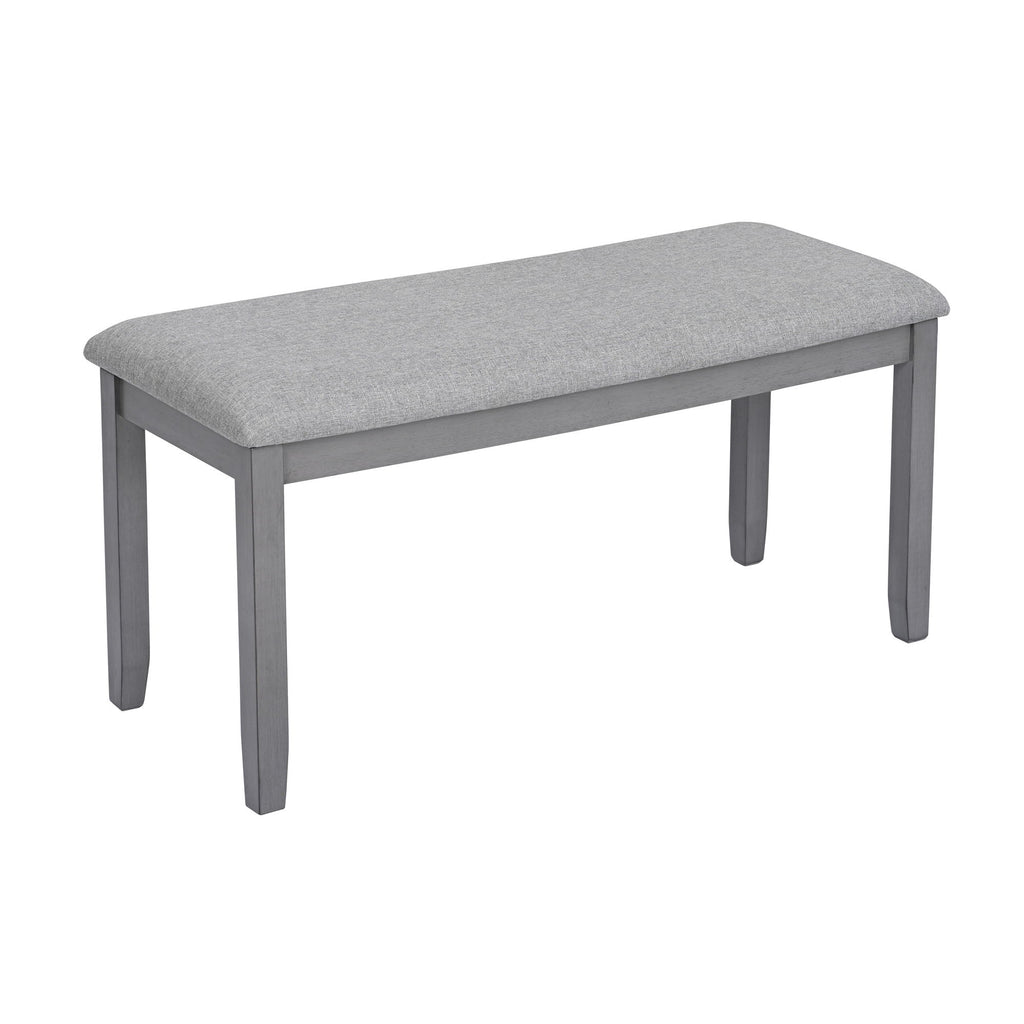 Kitchen Dining Set, Rectangular Dining Table With Upholstered Chairs