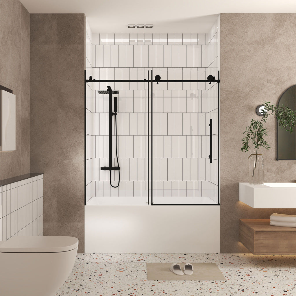 Frameless Shower Door With Handle