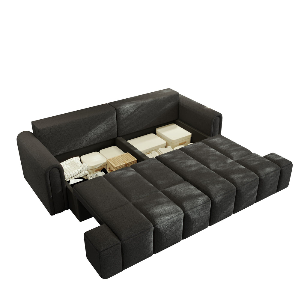 4-Seater Modern Couch With Seats Storage