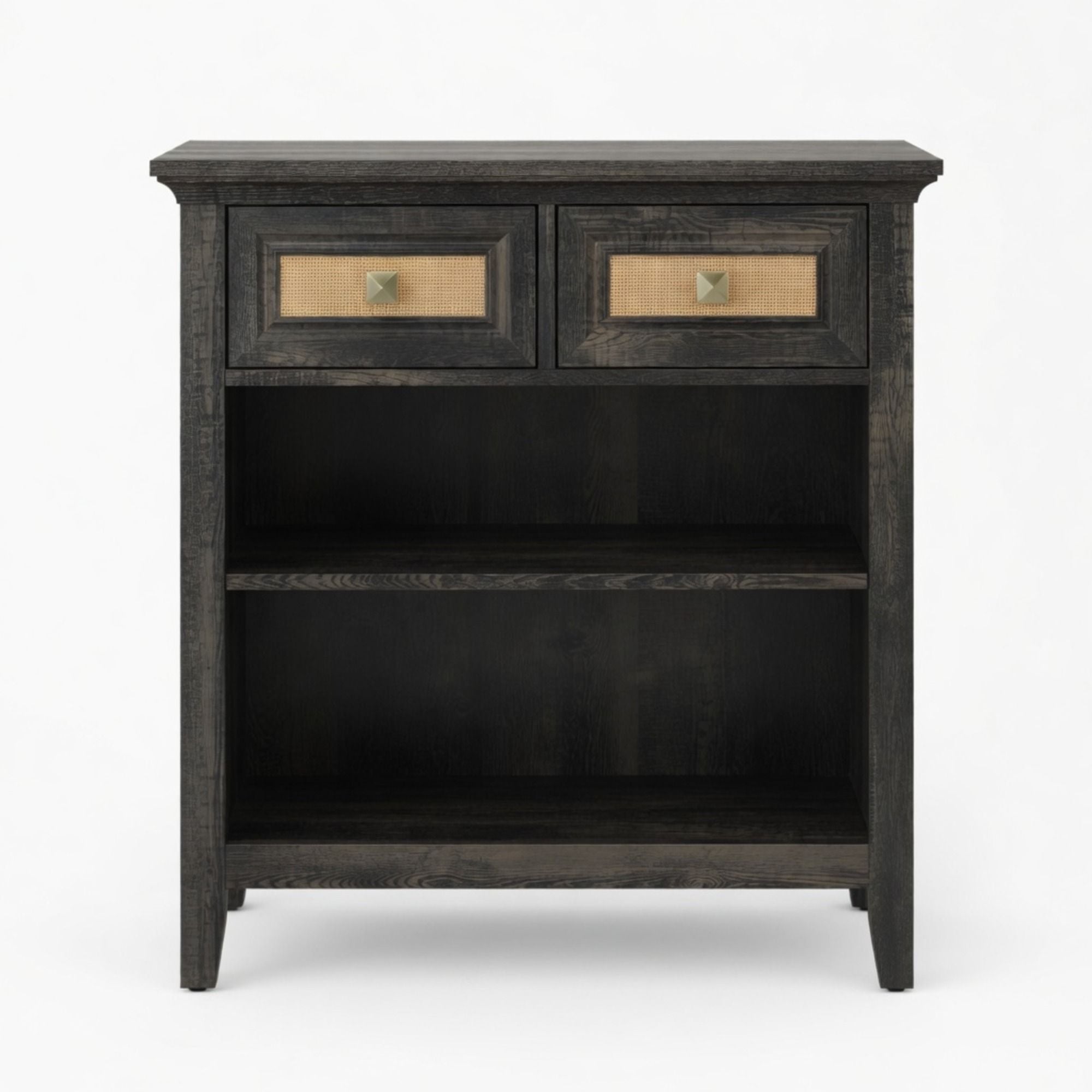 Storage Cabinet With 2 Drawers And 2 Shelves - Coffee