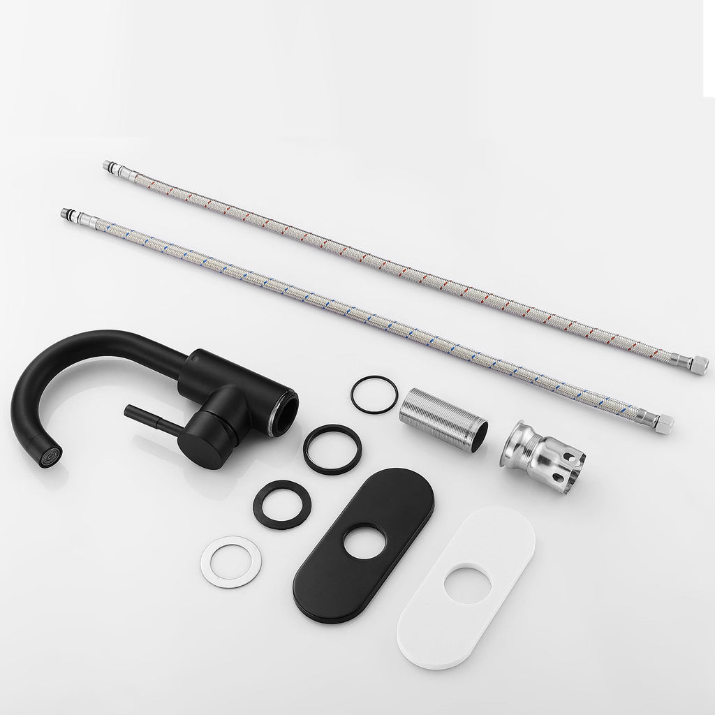 Modern Bathroom Faucet Single Hole Single Handle