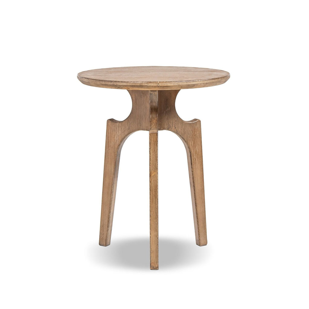 Carmel - Round Side Table - Antique Brown