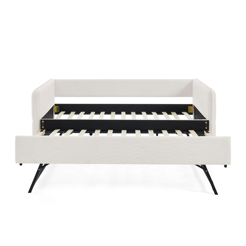 Upholstered Daybed With Pop Up Trundle