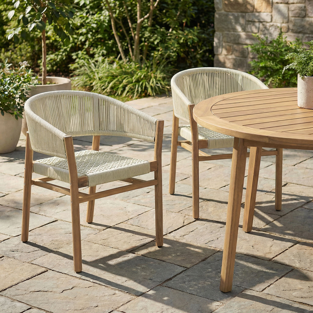 Elegant Outdoor Accent Chair (Set of 2)