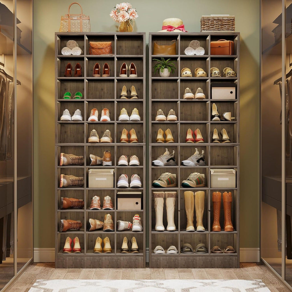 10 Tier Shoe Storage Cabinet With 30 Cubbies