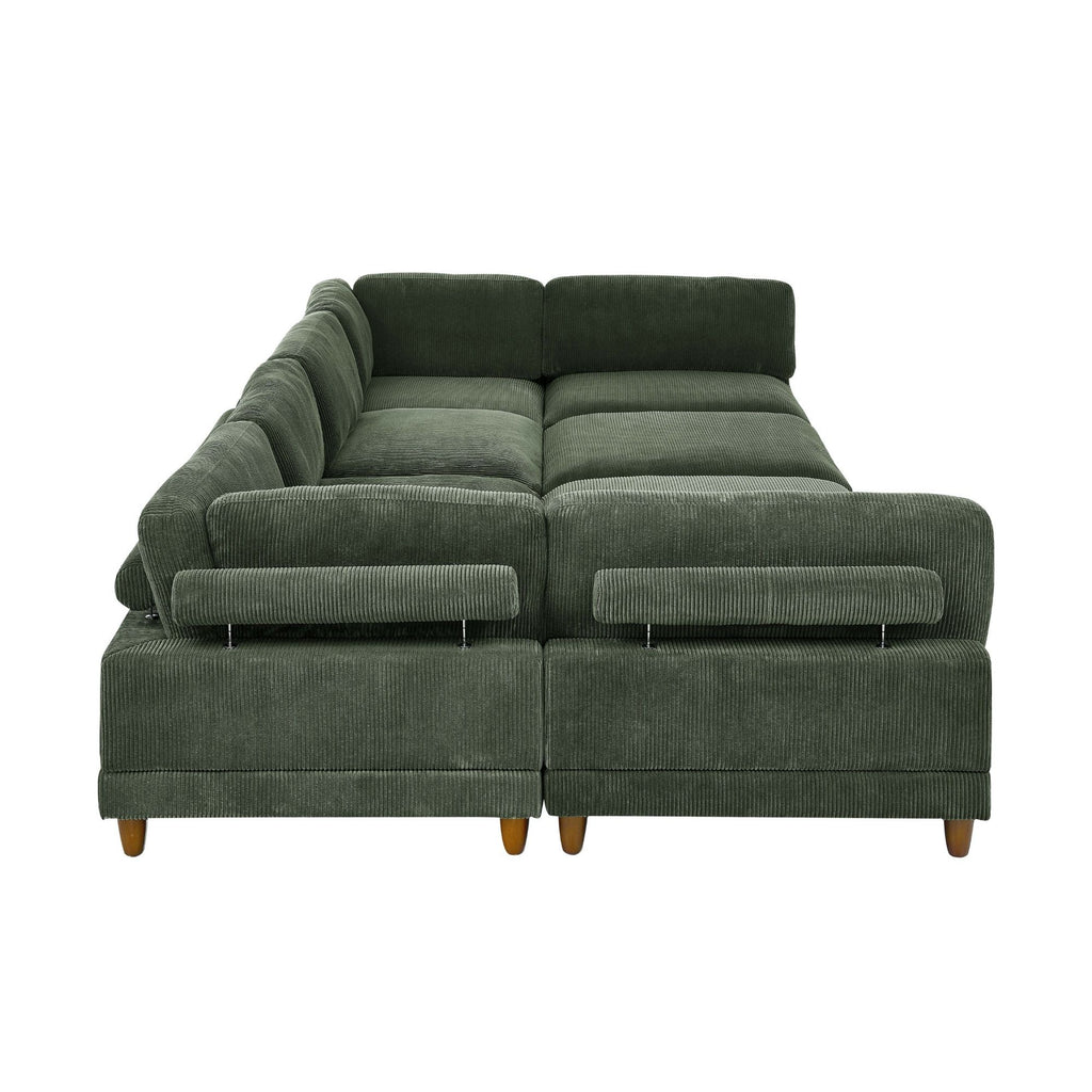 Modern Modular Sectional With Adjustable Back Support