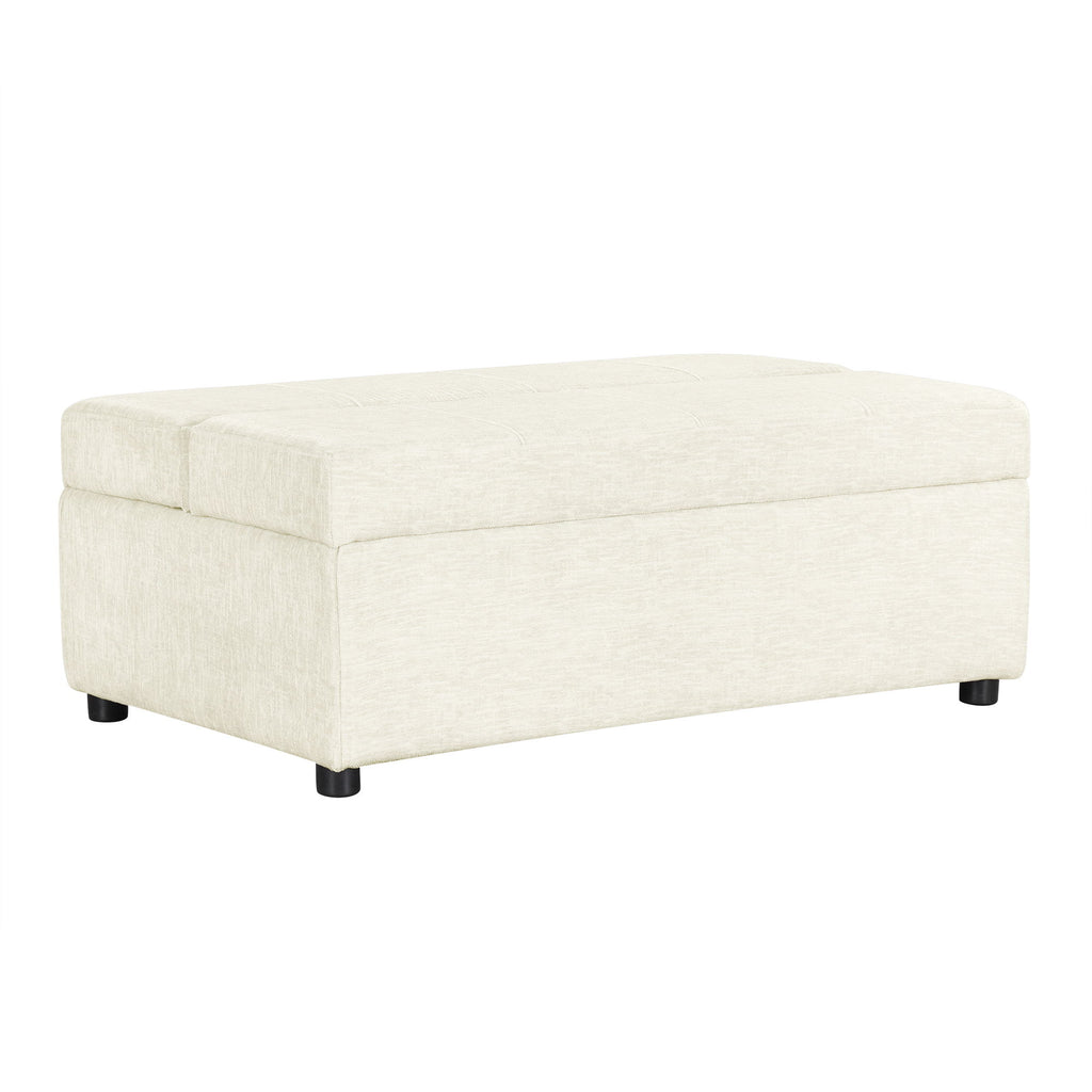 Twin Size Folding Ottoman Sleeper Bed With Mattress Convertible Guest Bed