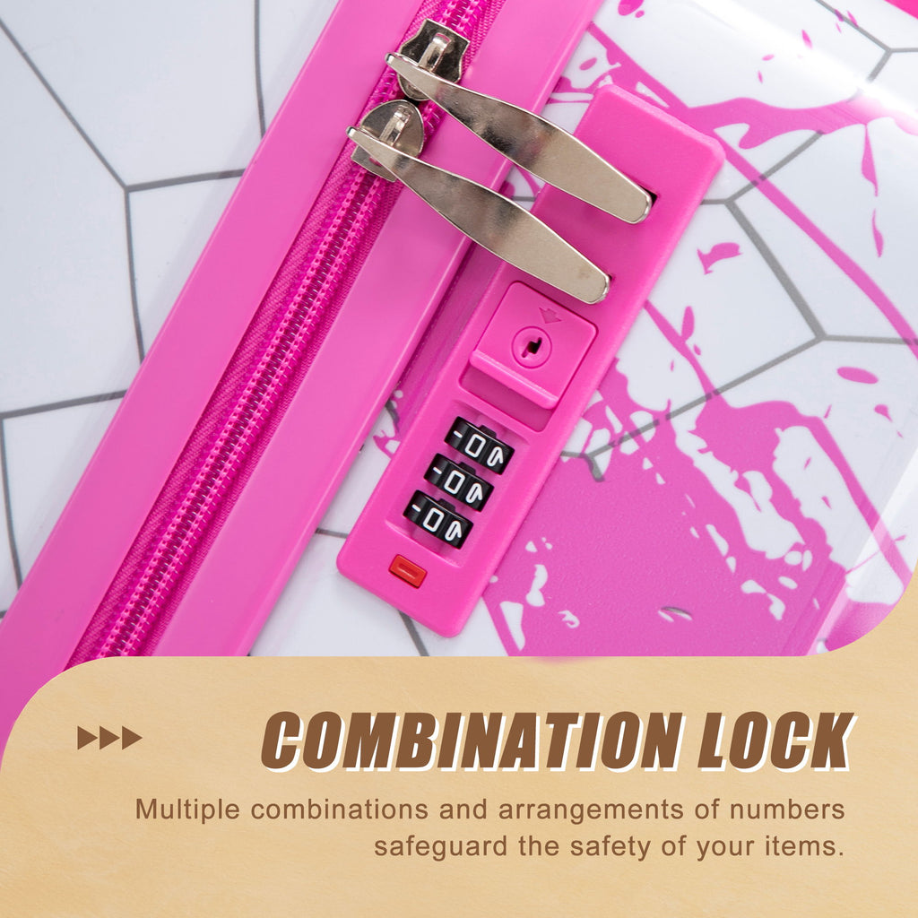 3 Piece With Combination Lock And Silent Wheels
