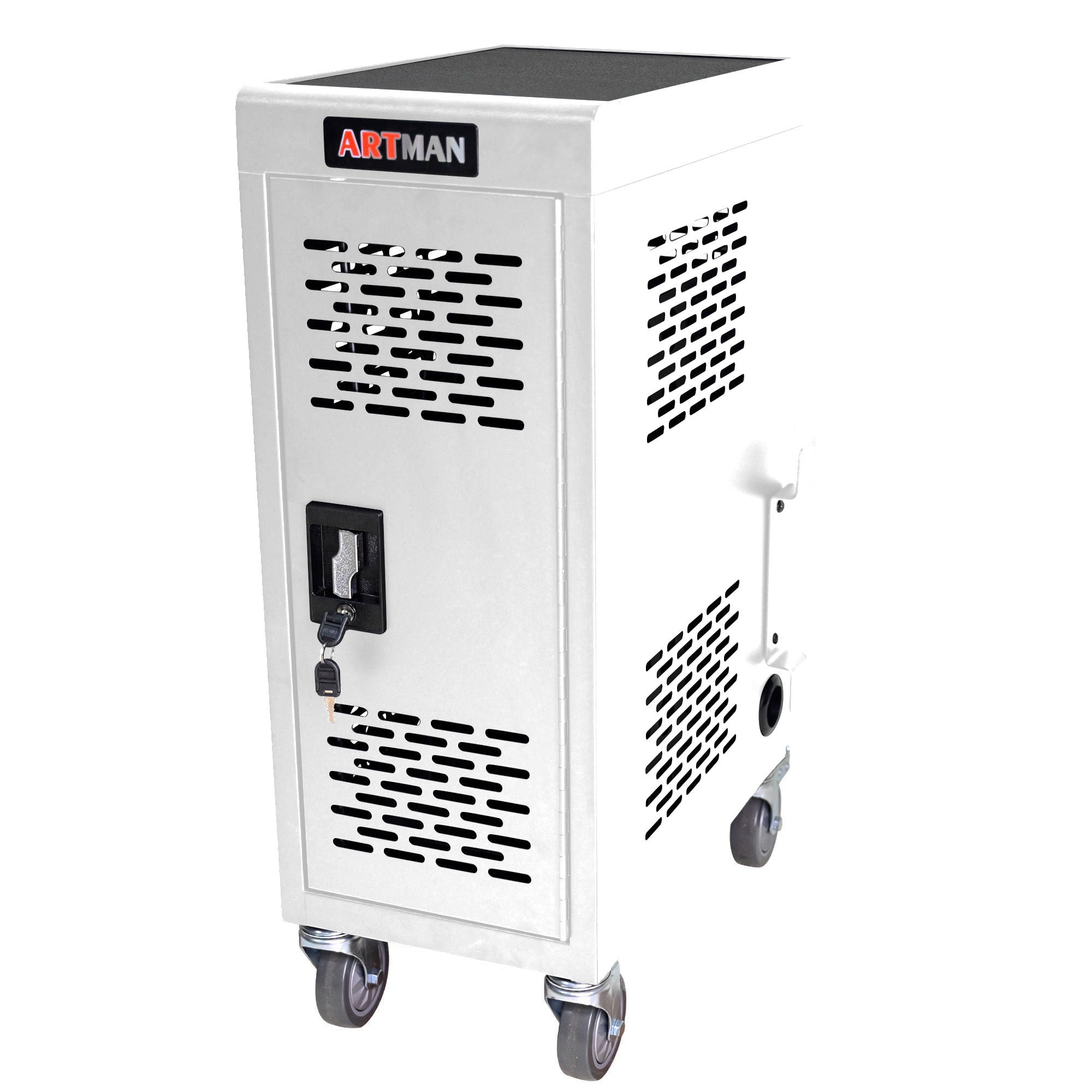 16 Bay Mobile School Charging Cart Station For book, Tablet And Laptop Computer With Power Strip Included