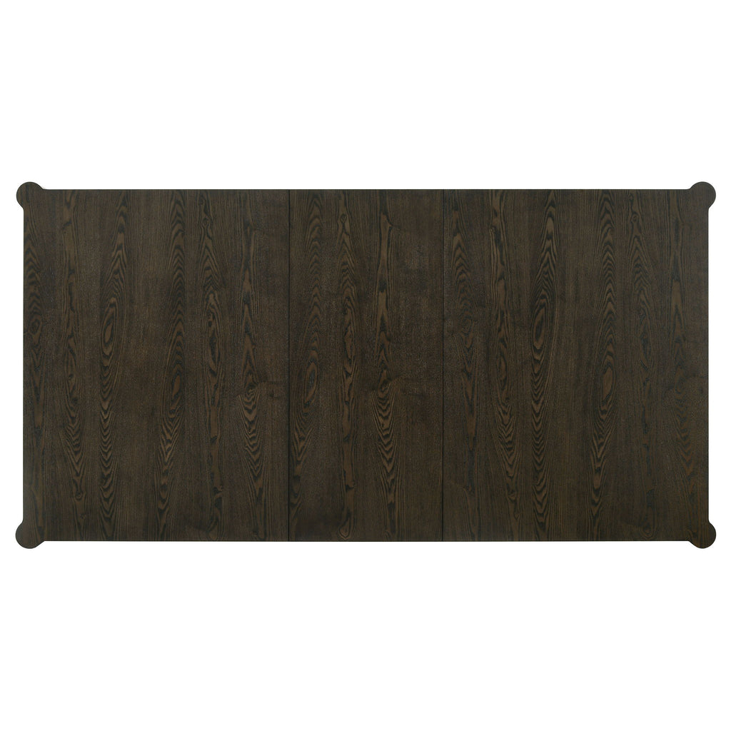 Blakely - Leaf Dining Table With Tapered Legs Accents - Ash Brown