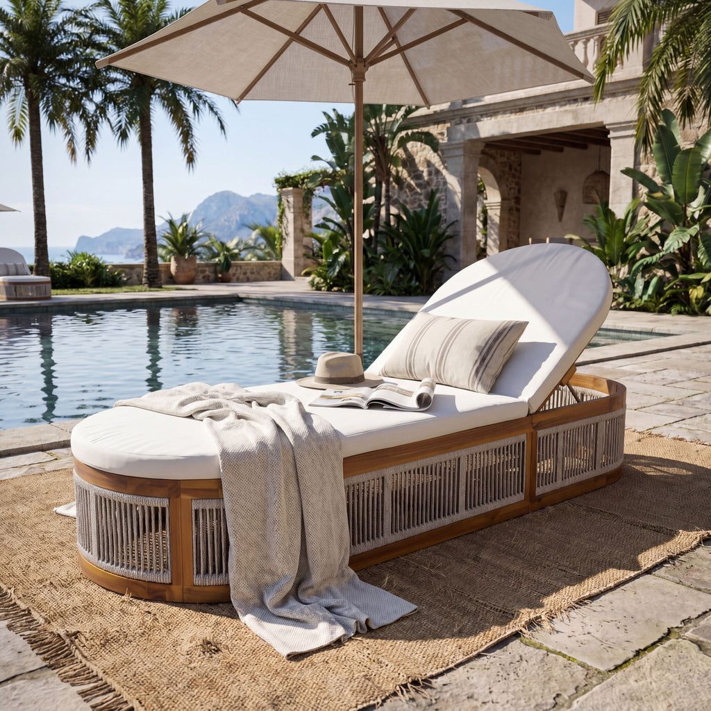 Chaise Lounge Set With 3 Position Adjustable