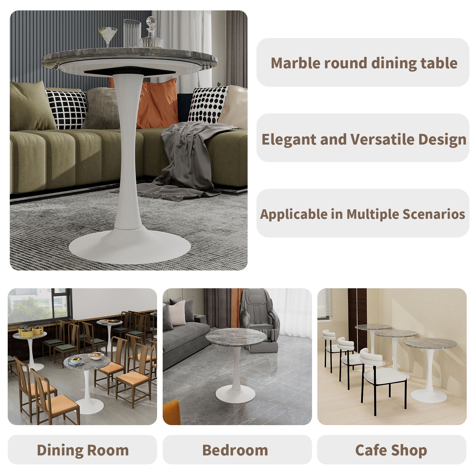 Coffee Table & Round Top