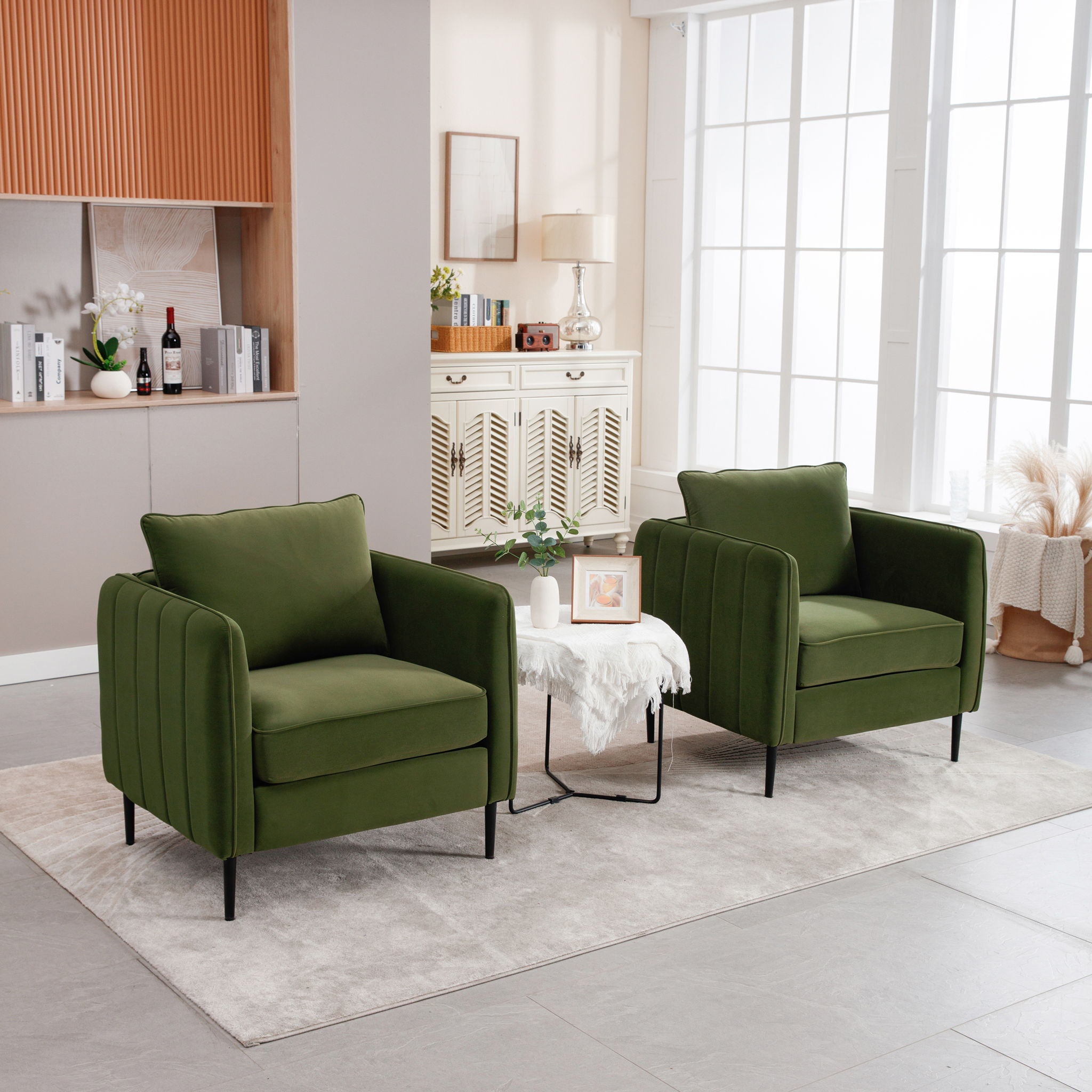 Accent Chair With Pillow For Living Room