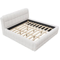 Upholstered Platform Bed With Stitching Details