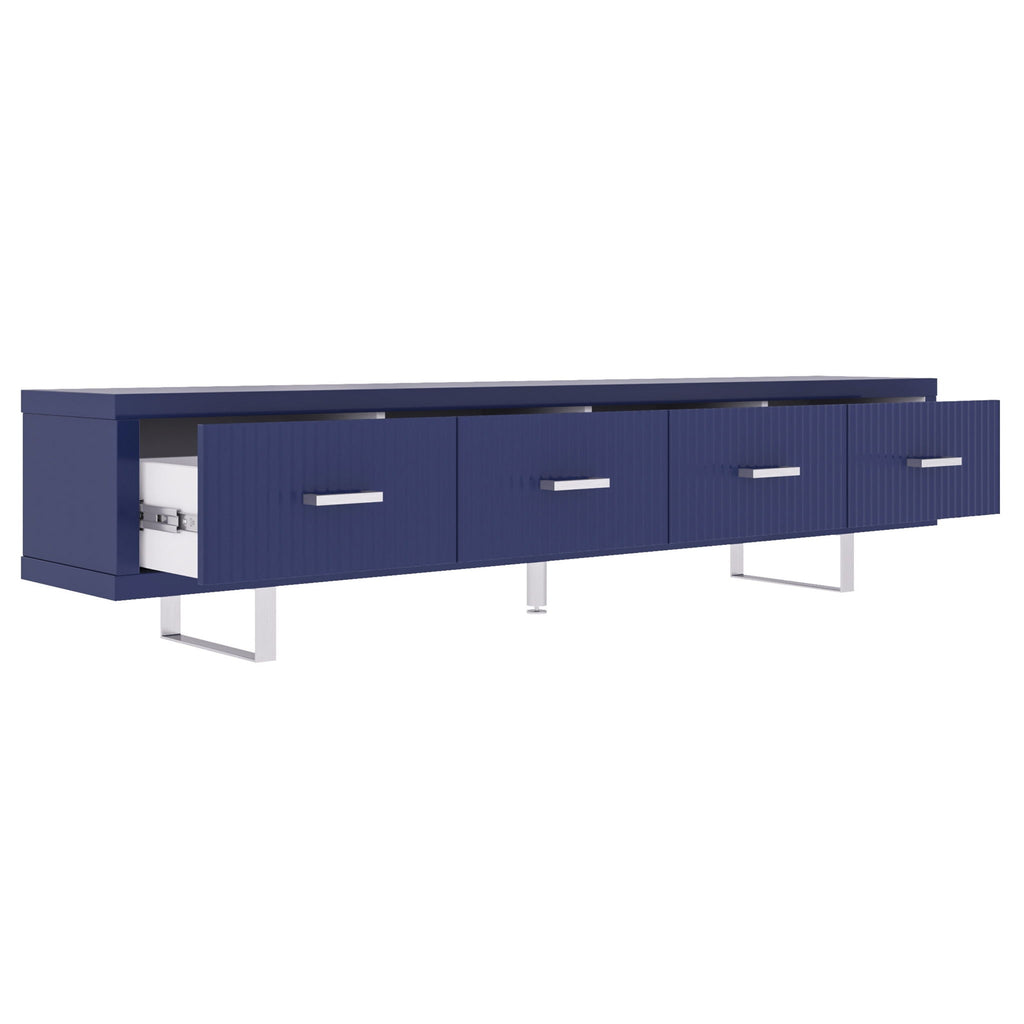 TV Stand With Slatted Drawers