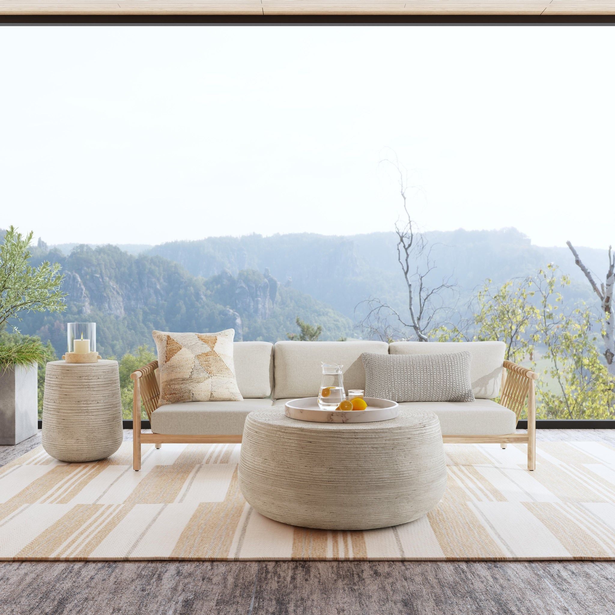 Leo - Outdoor Sofa - Taupe