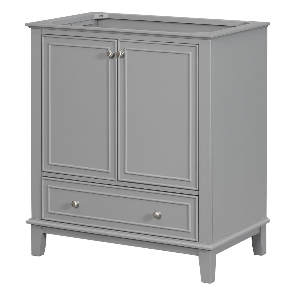 Modern Bathroom Vanity Base Only With Doors And Drawer