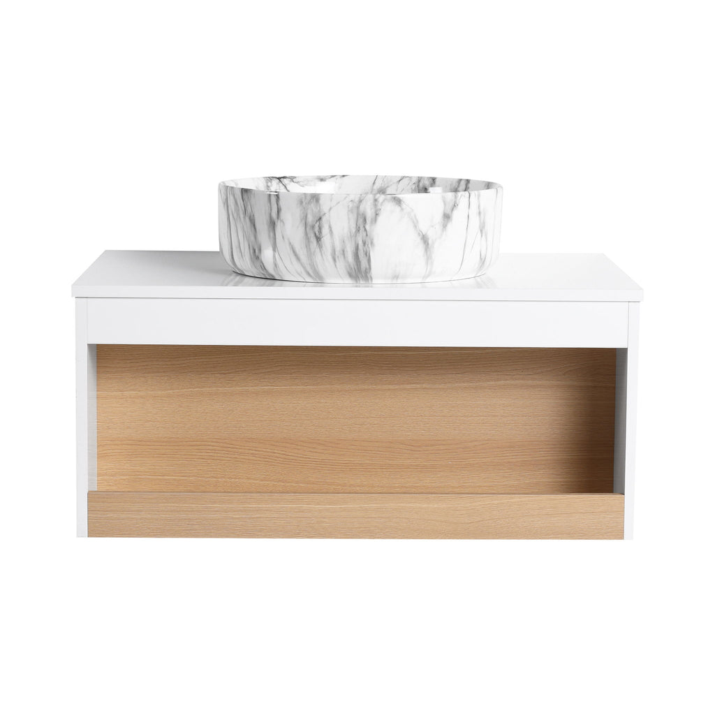 Floating Bathroom Vanity With Vessel Sink