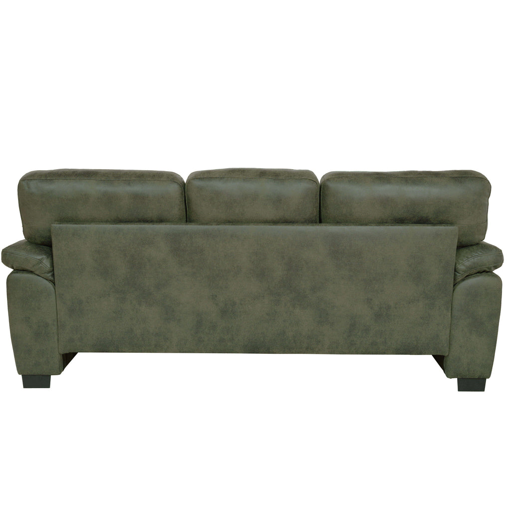 3 Seater Sofa With Padded Armrests And Triangular Leg