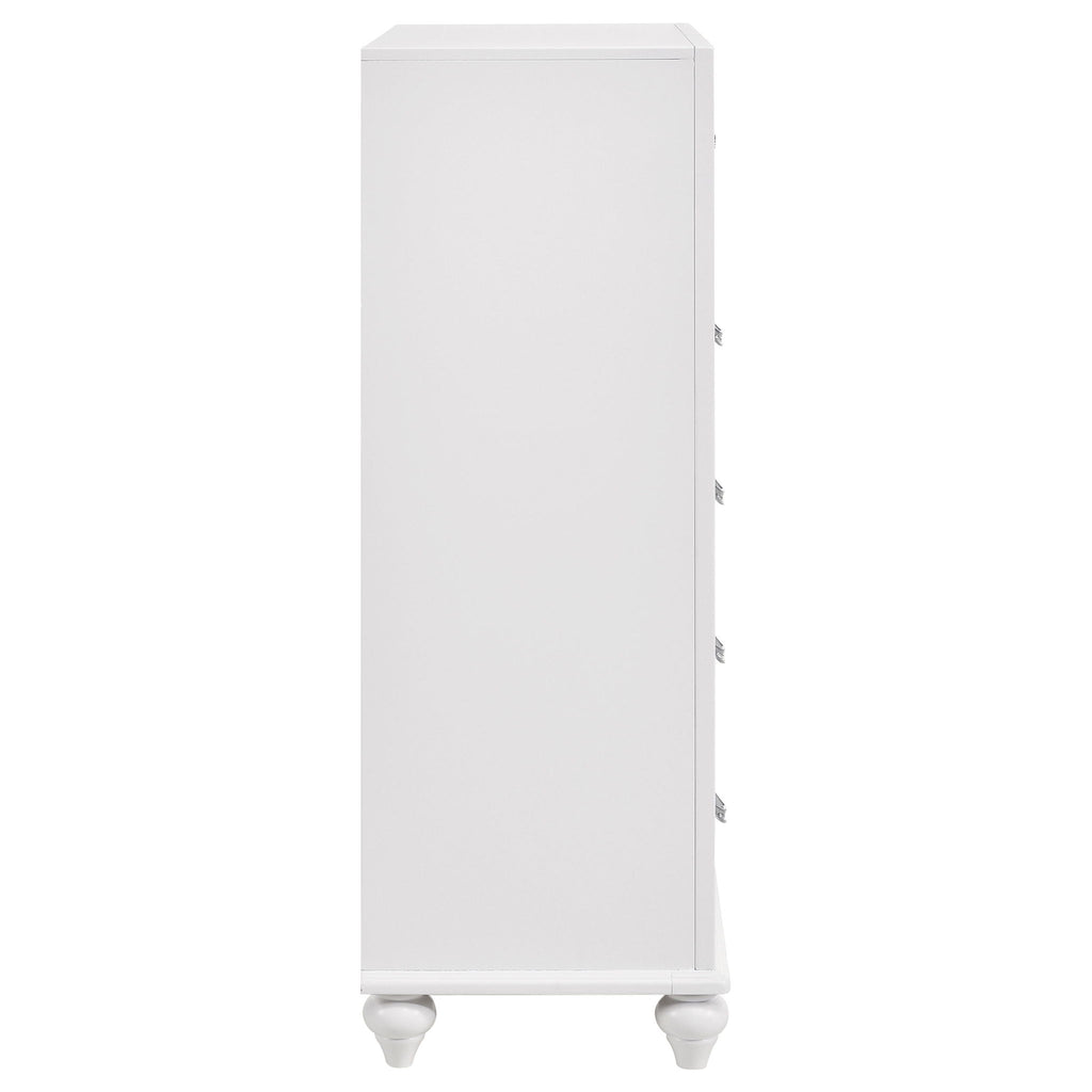 Randall - 5 Drawer Chest - White