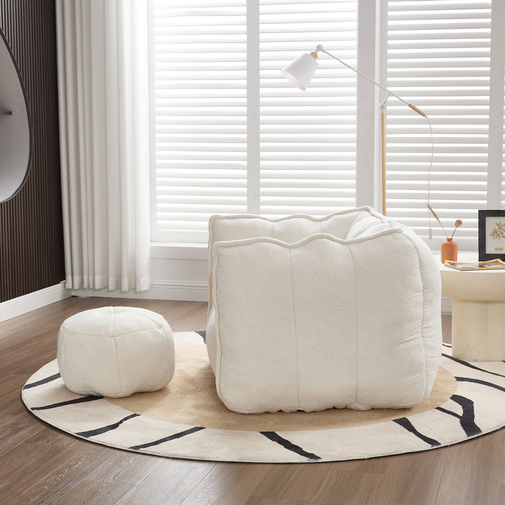 Soft Bean Bag Chair With High Resilient Foam